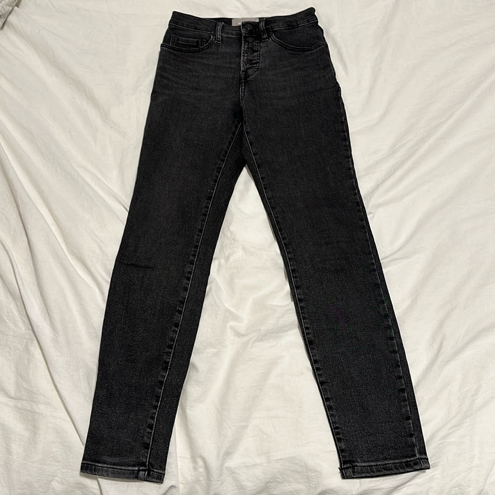 EVERLANE Button Front Skinny Jeans 26 Regular